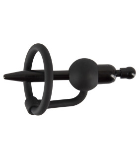 Уретральный катетер с вибро-эрекционным кольцом You2Toys черный 8.5 х 3.5 см - No Taboo