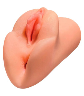 Мастурбатор реалистичный с 2 отверстиями Pipedream бежевый, 14.2 см - No Taboo