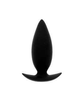 Анальний плагіат з силікону, чорний, 9.5 см х 3.5 см - No Taboo