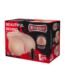 Мастурбатор вагіна Dream Toys з вібрацією, бежевий, 22 х 15 см - No Taboo