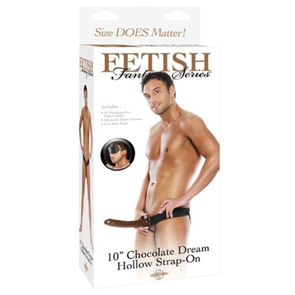 Фаллопротез реалистичный Pipedream Fetish Fantasy на трусиках, коричневый, 25 х 4.3 см (52695), zoom