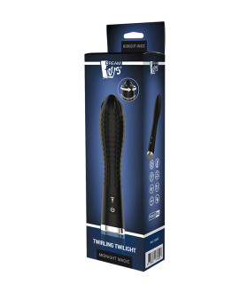 Вібратор Dream Toys Midnight Magic із ротацією на кінчику, чорний, 12.5 х 4 см - No Taboo