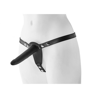 Страпон на ремнях Dreamtoys Fantasstic регулируемый, черный, 14 х 3 см - No Taboo