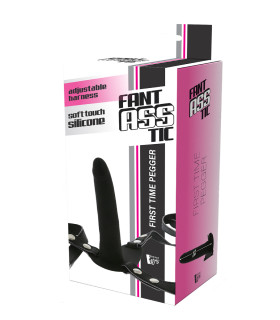 Страпон на ремнях Dreamtoys Fantasstic регулируемый, черный, 14 х 3 см - No Taboo