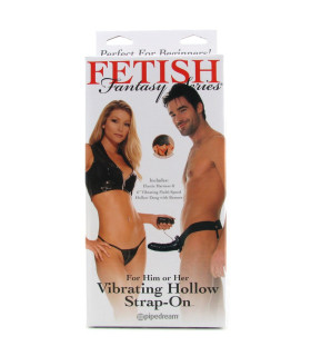 Фаллопротез с вибрацией Pipedream Fetish Fantasy на трусиках, черный, 24 х 4.5 см - No Taboo