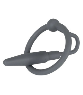 Уретральный катетер Orion с кольцом на головку черный, 6.2 х 0.8 см - No Taboo