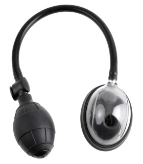 Вакуумная помпа женская Pipedream Fetish Fantasy с грушей, черная, 51 х 6.5 см - No Taboo