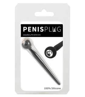 Уретральный катетер со стразом You2Toys черный, 9.6 х 0.8 см - No Taboo