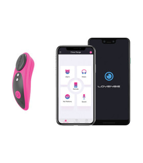 Вибратор в трусики Lovense с подключением к приложению, розовый, 7.3 х 2.5 - No Taboo