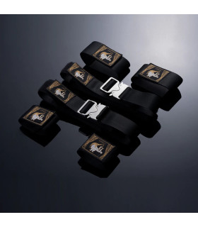 Система фиксации к стулу UPKO с ремнями и манжетами черная - No Taboo