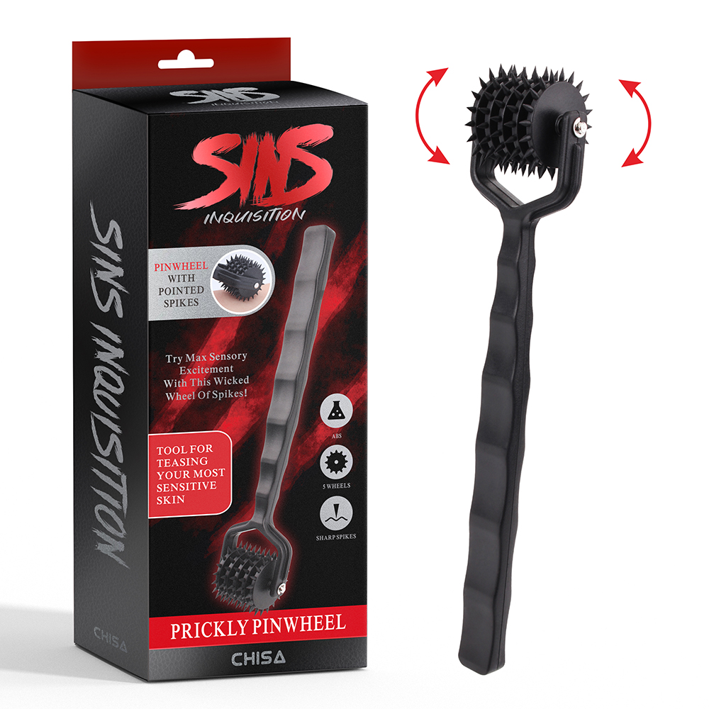 Колесо Вартенберга Chisa Sins з 5 коліщатками, чорне 16.7 х 3.6 см (52520), zoom