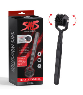 Колесо Вартенберга Chisa Sins з 5 коліщатками, чорне 16.7 х 3.6 см - No Taboo