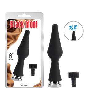 Насадка на анальний душ Chisa чорна, 15.3 х 3.7 - No Taboo