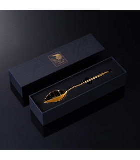 Скребок-ложка для воска низкотемпературной свечи UPKO золотой 18.2 х 3 см - No Taboo