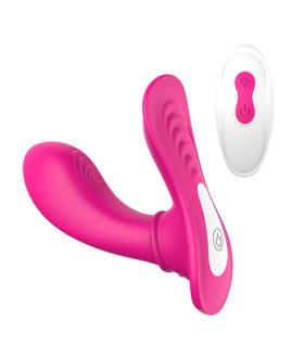 Вибратор для клитора и точки G Dream Toys на дистанционном пульте управления, розовый, 12 х 3.3 см - No Taboo