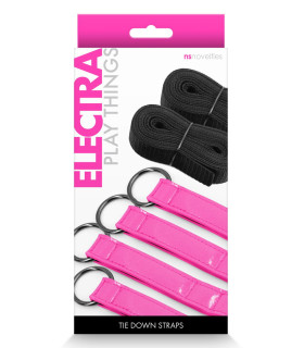 Система фіксації до ліжка NS Novelties, рожева із чорним - No Taboo