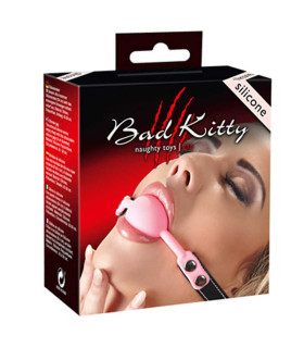 Силіконовий кляп на замочку, рожевий - No Taboo