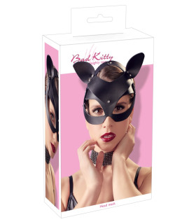 Маска кішки Bad Kitty, з заклепками, чорна - No Taboo