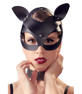 Маска кішки Bad Kitty, з заклепками, чорна - No Taboo