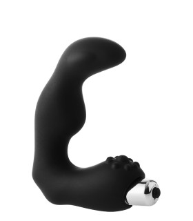 Масажер простати з рельєфом біля основи Dream Toys чорний, 11.3 х 3.3 см - No Taboo