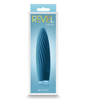 Міні-вібратор рельєфний NS Novelties синій, 11.8 х 3 см - No Taboo