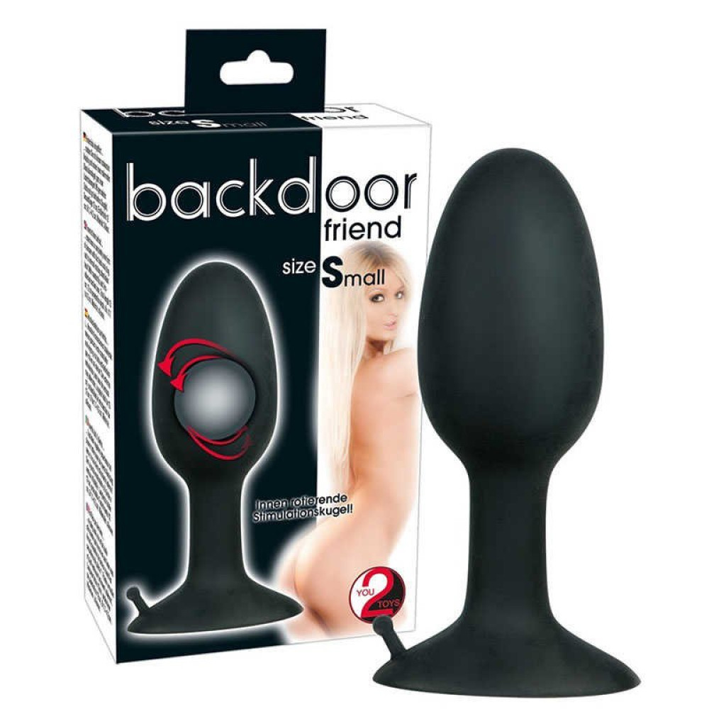 Анальная пробка со смещенным центром тяжести Backdoor Friend Small (28025), zoom