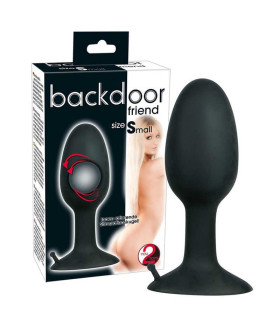 Анальная пробка со смещенным центром тяжести Backdoor Friend Small - No Taboo