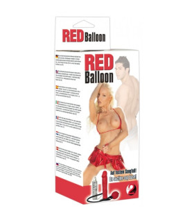 Вибратор реалистичный с накачкой Orion красный, 16.5 х 3.8 см - No Taboo