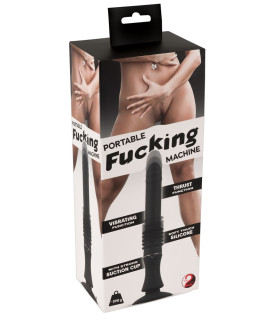 Вибратор с фрикциями реалистичный на присоске Orion черный, 28.5 х 3.2 см - No Taboo