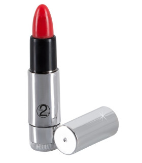 Мини-вибратор помада Orion серебристо-красный, 8.7 х 1.9 см - No Taboo