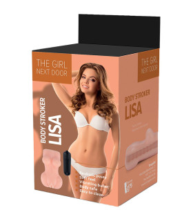 Мастурбатор-вагіна Dreamtoys The girl next door з вібрацією, бежевий, 13 х 7 см - No Taboo