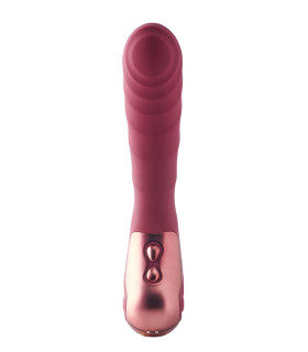 Рельефный вибратор Dream Toys Dinky для точки G, бордовый, 19.4 х 3.8 см - No Taboo