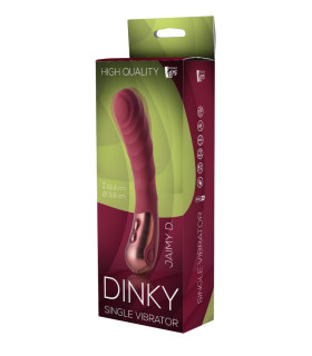Рельефный вибратор Dream Toys Dinky для точки G, бордовый, 19.4 х 3.8 см - No Taboo