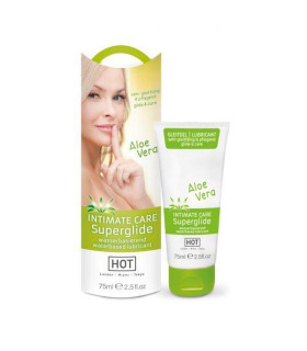 Лубрикант на водній основі HOT Aloe Vera, 75 мл - No Taboo