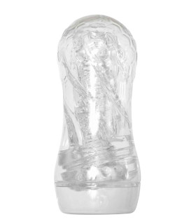 Мастурбатор нереалістичний Zero Tolerance у колбі, прозорий, 18.8 х 8.1 см - No Taboo
