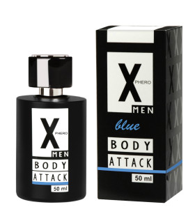 Духи с феромонами для мужчин Body Attck MEN Blue X-PHERO, 50 мл - No Taboo