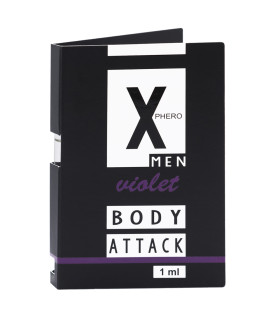 Духи с феромонами для мужчин Body Attck MEN violen X-PHERO, 1 мл - No Taboo