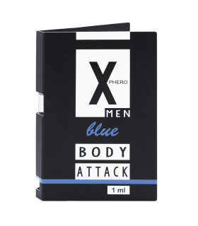 Духи с феромонами для мужчин Body Attck MEN Blue X-PHERO, 1 мл - No Taboo
