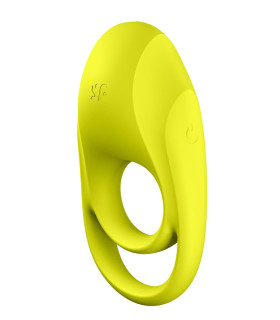 Эрекционное виброкольцо Satisfyer Spectacular Duo двойное, желтое, 9.9 х 5.5 см - No Taboo