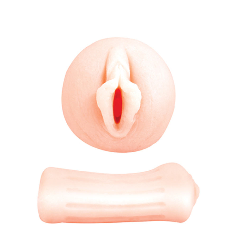 Мастурбатор вагина Dream Toys RealStuff, бежевый, 11.5 х 3 см (46008), zoom