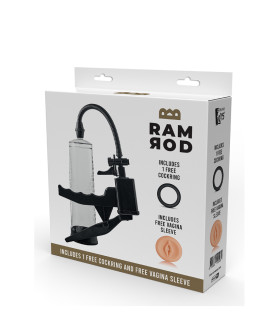 Вакуумная помпа механическая Dream Toys с эрекционным кольцом, прозрачная, 20 х 5.9 см - No Taboo