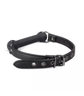 Кляп-вуздечка Easytoys чорний, 56 х 1.7 см - No Taboo