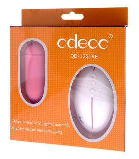 Виброяйцо Odeco с проводным пультом, розовое, 8 х 3.5 см - No Taboo
