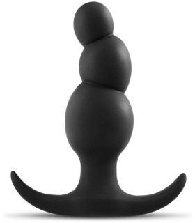 Анальная пробка елочка Anal Adventures Platinum, черная - No Taboo