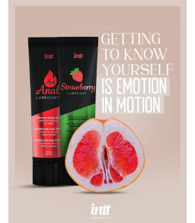 Лубрикант Intt Strawberry, 100 мл, на водной основе, со вкусом клубники - No Taboo