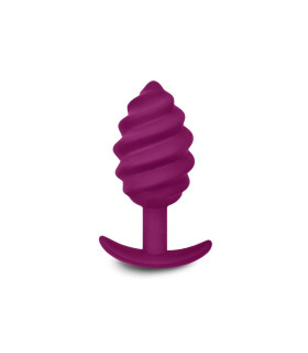 Анальная пробка рельефная Gvibe Gplug Twist 2 фуксия, 10.5 х 3.9 см - No Taboo