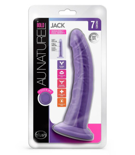 Фаллоимитатор реалистичный на присоске Au Naturel Bold Jack фиолетовый, 19 х 3.8 см - No Taboo