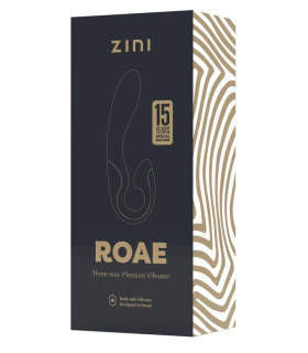 Вибратор-кролик Zini черный, 19.5 х 3.5 см - No Taboo