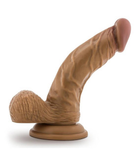Фаллоимитатор реалистичный на присоске Blush Dr. Skin коричневый, 16.5 х 3.8 см - No Taboo