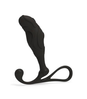 Масажер простати рельєфний, L, Zini чорний, 11.7 х 3.3 см - No Taboo